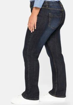 Gerade Jeans mit Used-Effekten