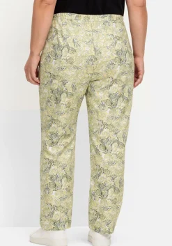 Gerade Schlupfhose mit Paisleymuster