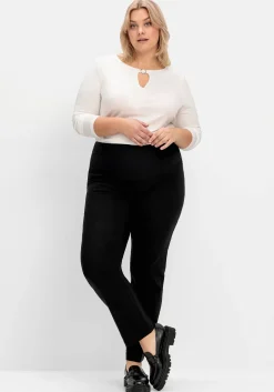 Gerade Schlupfhose mit Shaping-Einsatz