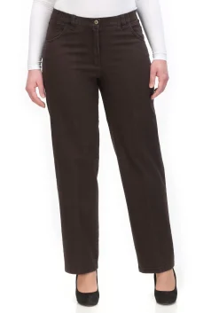 Gerade Stretch-Jeans, bei sehr kräftigen Beinen