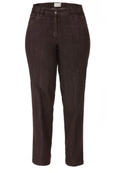 Gerade Stretch-Jeans, bei sehr kräftigen Beinen