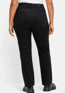 Gerade Stretch-Jeans mit Bodyforming-Effekt