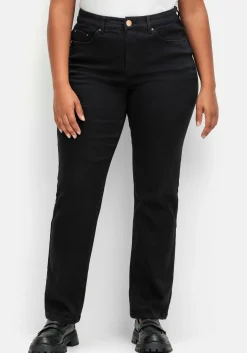 Gerade Stretch-Jeans mit Bodyforming-Effekt