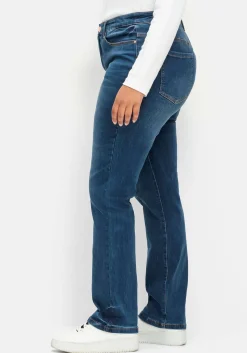 Gerade Stretch-Jeans mit Bodyforming-Effekt