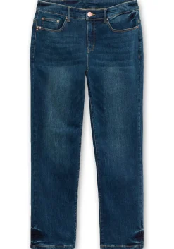 Gerade Stretch-Jeans mit Bodyforming-Effekt