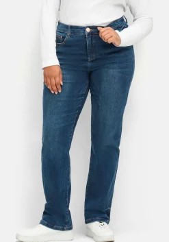 Gerade Stretch-Jeans mit Bodyforming-Effekt