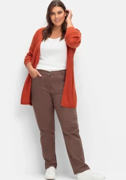 Gerade Stretch-Jeans mit Komfortbund