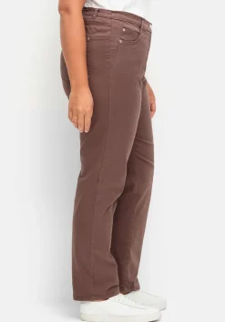 Gerade Stretch-Jeans mit Komfortbund