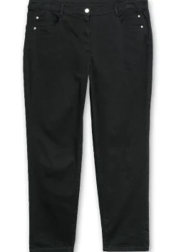 Gerade Stretch-Jeans mit Komfortbund