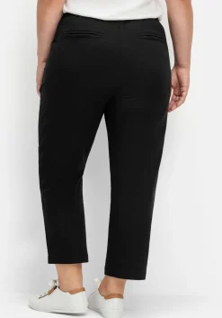 Gerade Twillhose in Curvy-Schnitt PIA, mit Biesen vorn