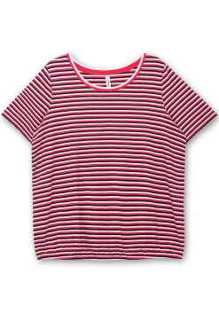 Gestreiftes Shirt mit Gummizugbund