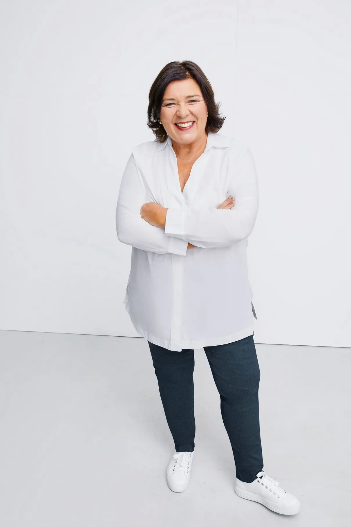 Hemdbluse mit verdeckter Knopfleiste