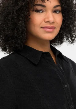 Hemdblusenkleid aus weichem Cord