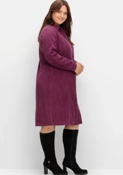 Hemdblusenkleid aus weichem Cord