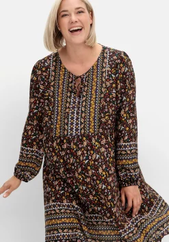 Hängerchen-Kleid im Mustermix, in A-Linie