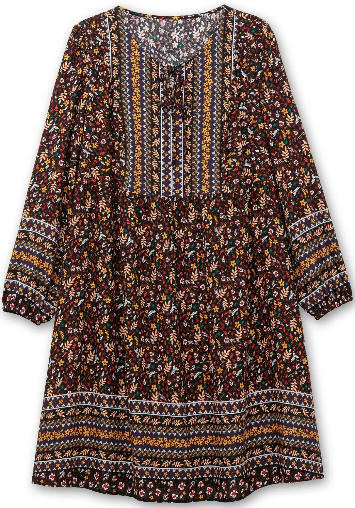 Hängerchen-Kleid im Mustermix, in A-Linie