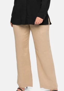 Hose im Curvy-Schnitt ELLA aus Leinen-Viskose-Mix