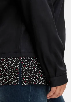 2-in-1-Tunika mit gemustertem Saum