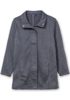 Jacke aus meliertem Strickfleece