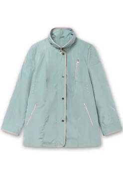 Jacke mit silberfarbenen Kontrastdetails