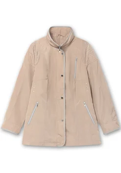 Jacke mit silberfarbenen Kontrastdetails