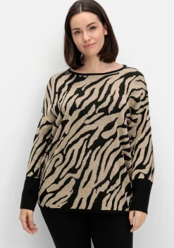 Jacquard-Pullover mit Animalmuster