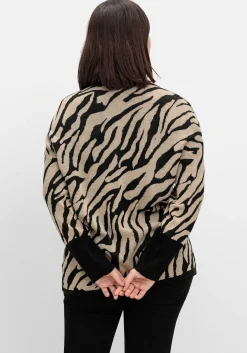 Jacquard-Pullover mit Animalmuster
