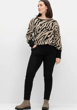 Jacquard-Pullover mit Animalmuster