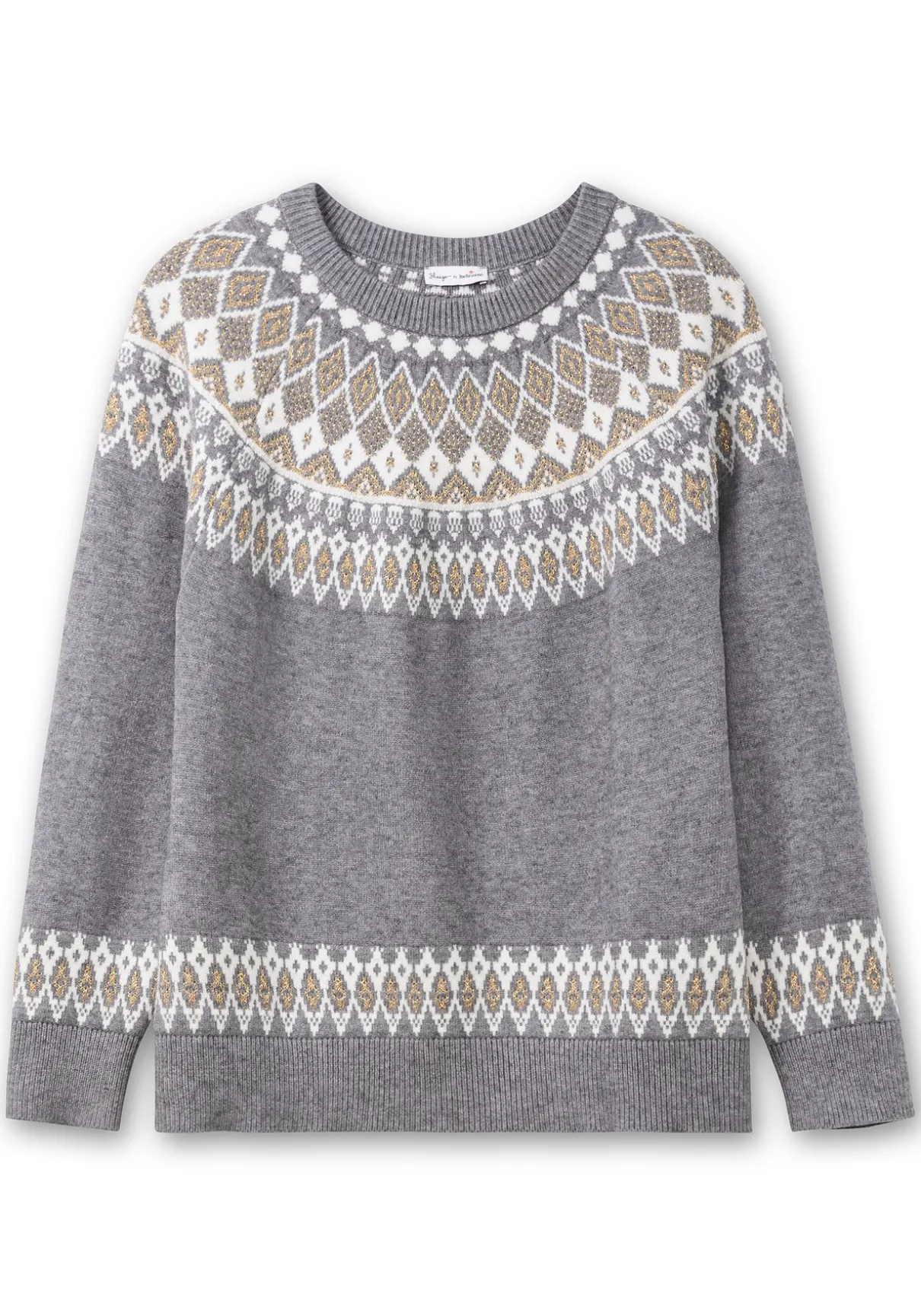 Jacquardpullover mit Norwegermuster