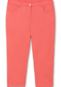 3/4-Jeans mit Zierschnürung hinten am Saum