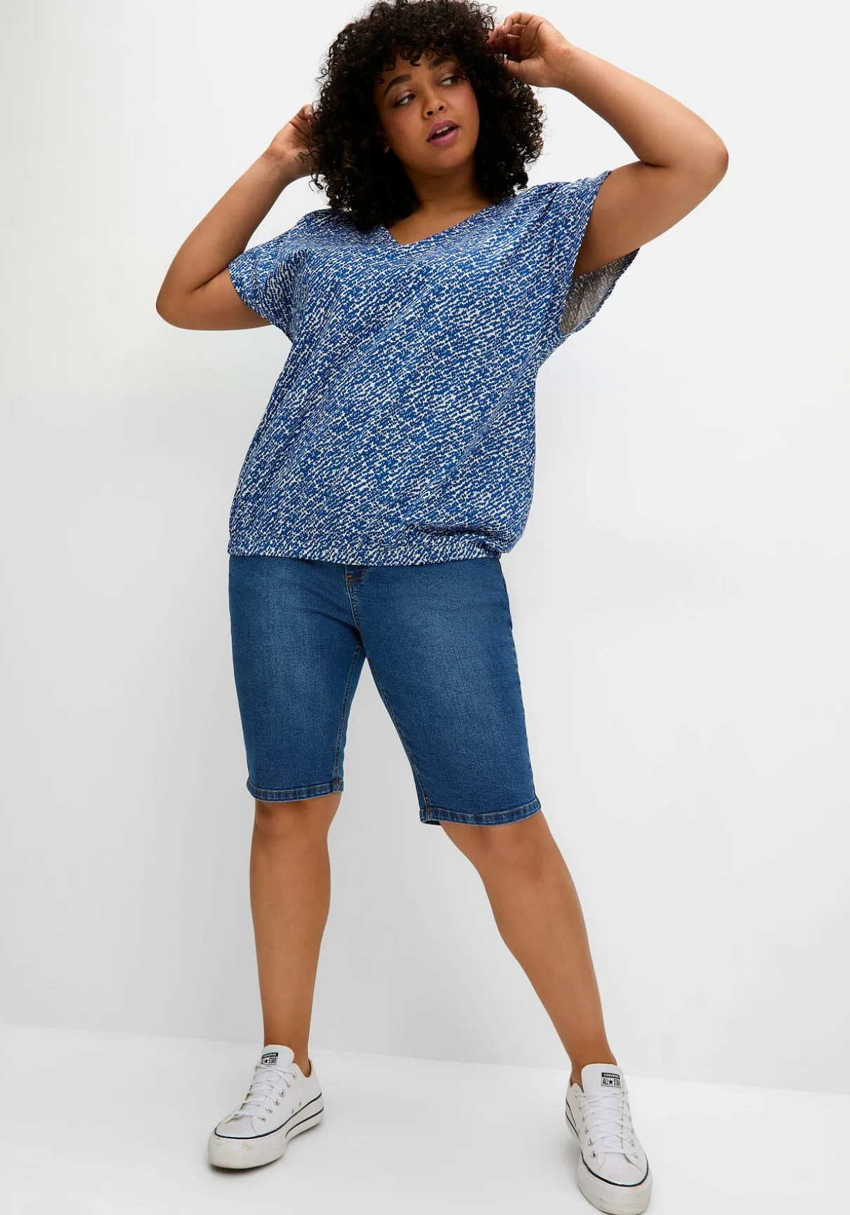 Jeansbermudas im Curvy-Schnitt SUSANNE