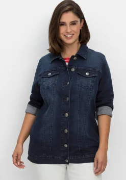 Jeansjacke in taillierter Form, mit Brusttaschen