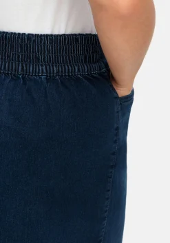 Jeansrock mit Taschen, in A-Linie