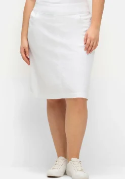 Jeansrock mit Taschen, in A-Linie