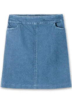 Jeansrock mit Taschen, in A-Linie
