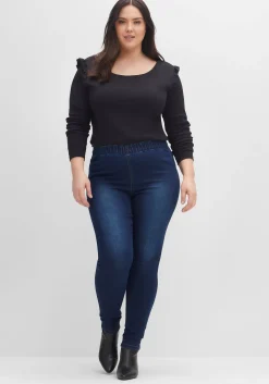 Jeggings in individueller Waschung