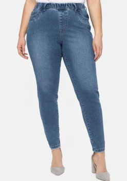 Jeggings mit Gummibund und Gürtelschlaufen