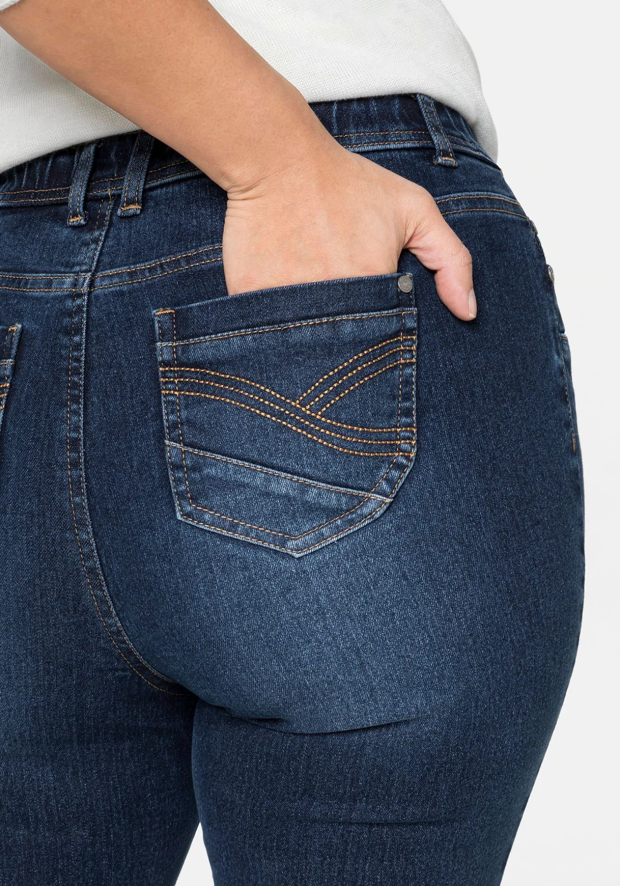 Jeggings mit Gummibund und Gürtelschlaufen