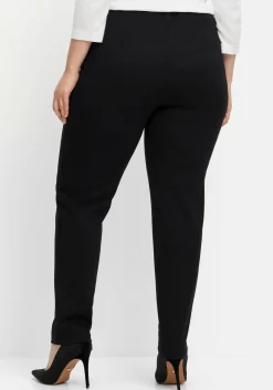 Jerseyhose aus Interlock, schmale Beinform