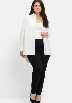 Jerseyhose aus Interlock, schmale Beinform