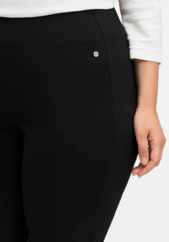 Jerseyhose aus Interlock, schmale Beinform