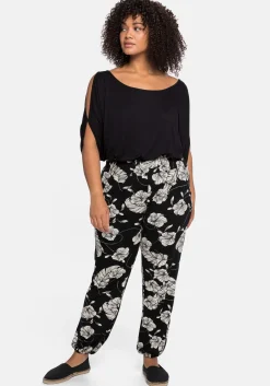 Jerseyhose im Joggpants-Stil, mit Alloverprint