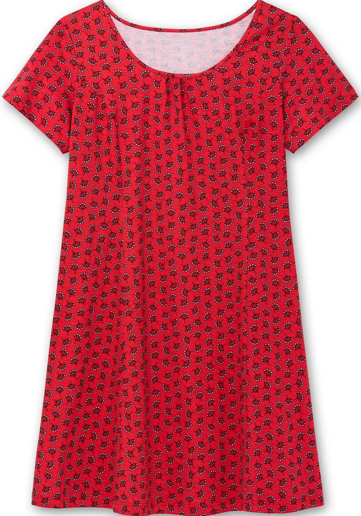 Jerseykleid mit schwingendem Rockteil