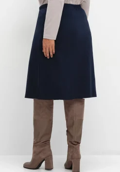 Jerseyrock in leichter A-Linie, mit Schlupfbund