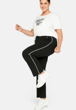 Jogginghose in weiter Form, mit Kontrastpaspel