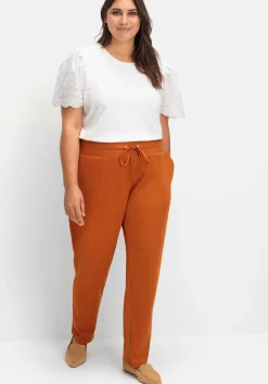 Joggpants mit Rundum-Dehnbund und Bindeband