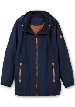 Kapuzenjacke aus Microfaser, mit Kontrastdetails