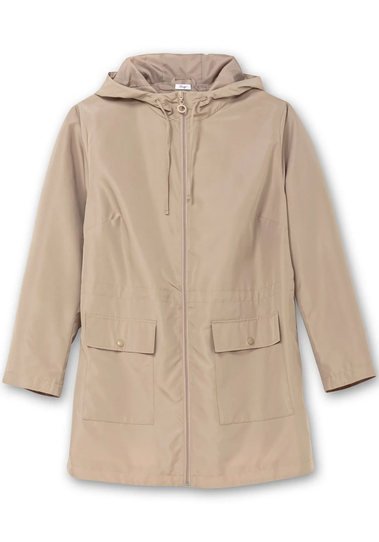 Kapuzenjacke mit Reißverschluss und Tunnelzug