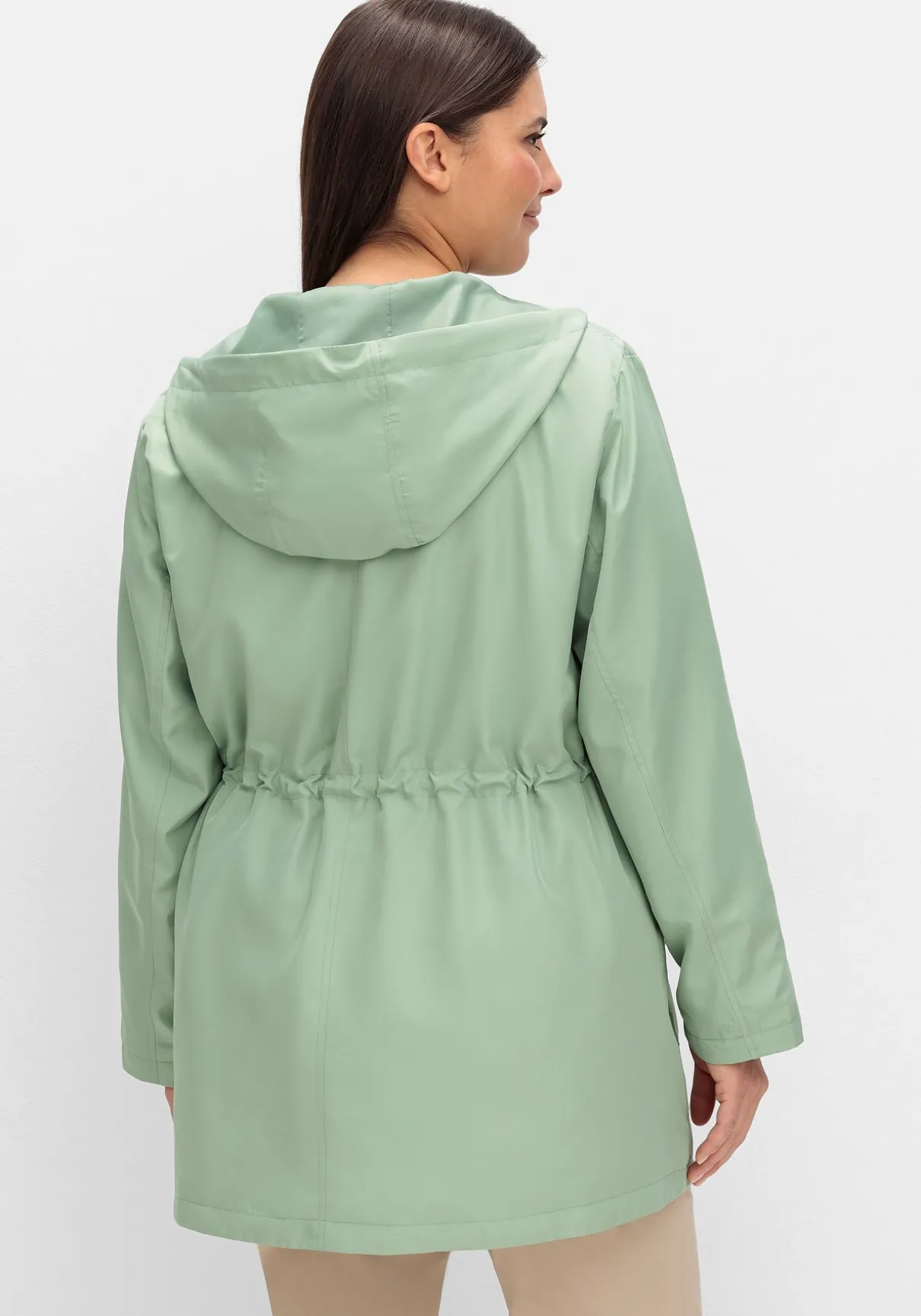 Kapuzenjacke mit Reißverschluss und Tunnelzug