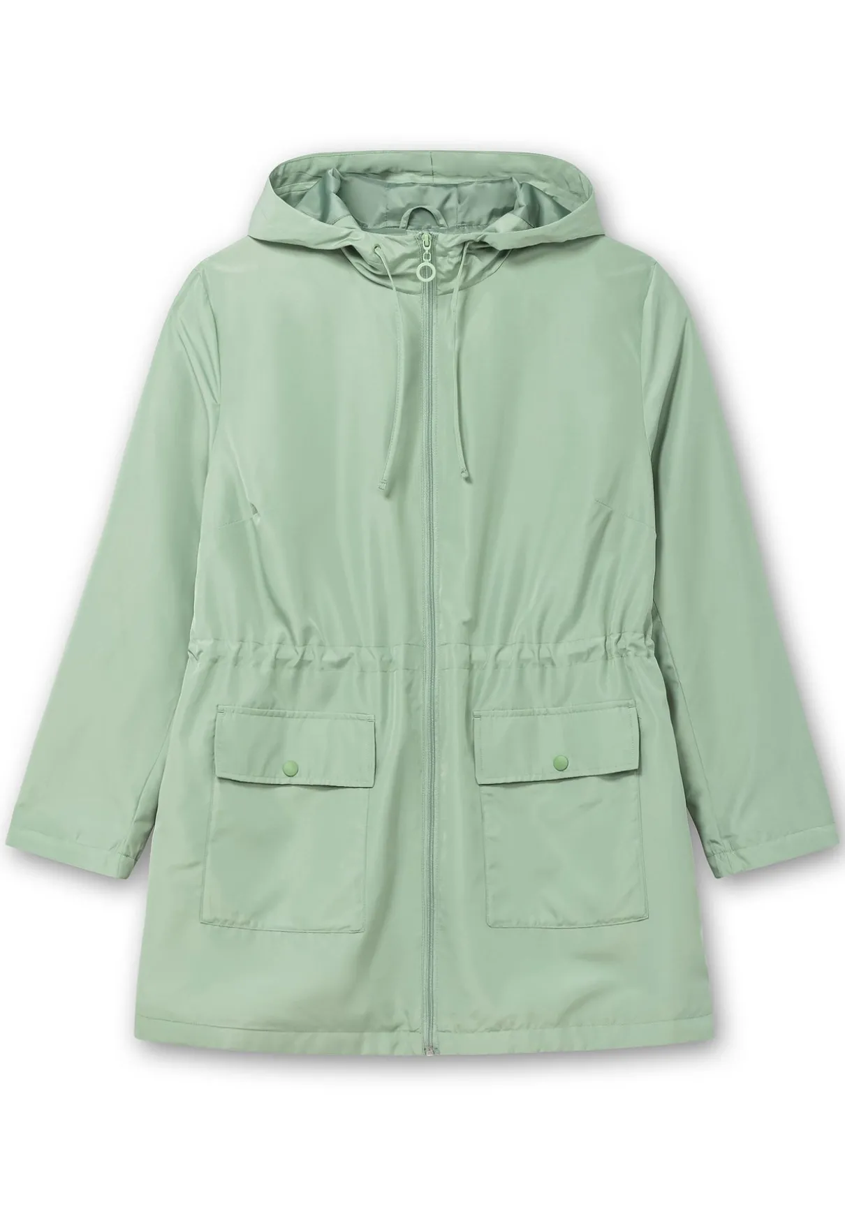 Kapuzenjacke mit Reißverschluss und Tunnelzug